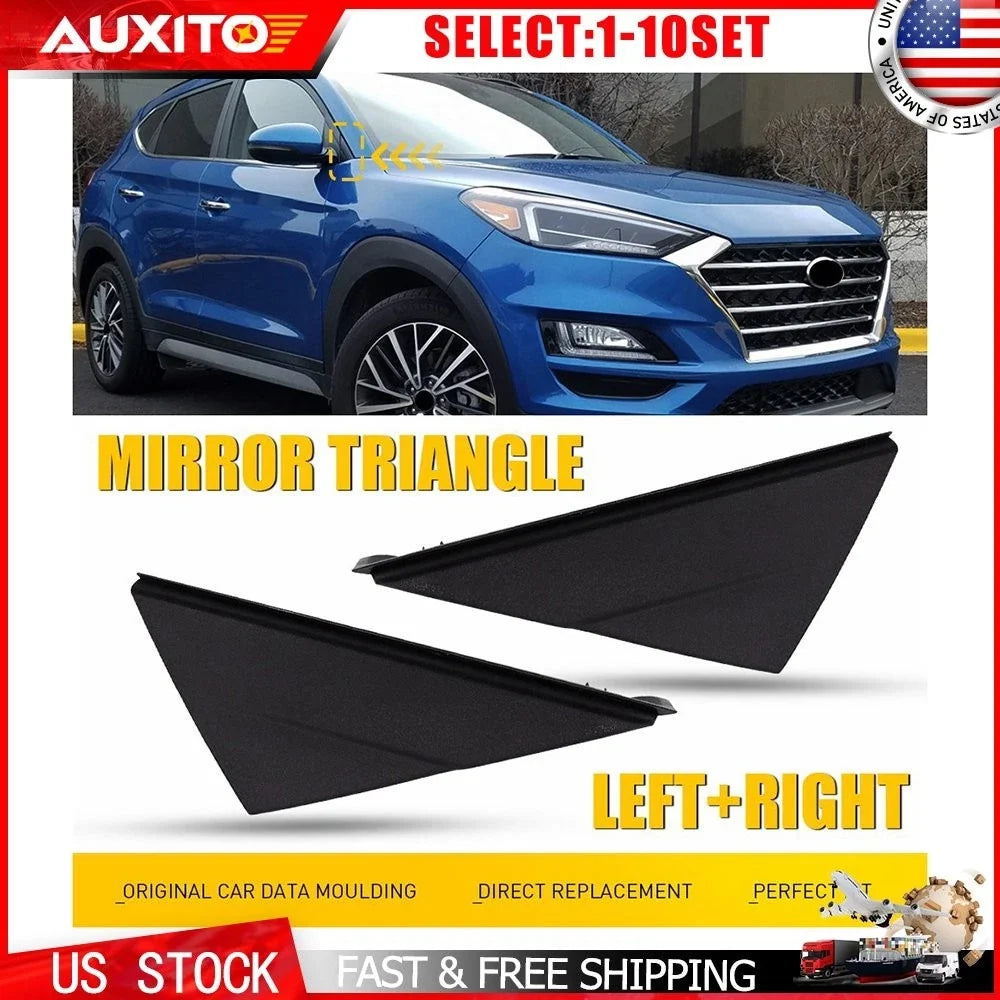 Set of 2 Fender Pillar Trim Mirror Corner Molding for Tucson (2016–2020)