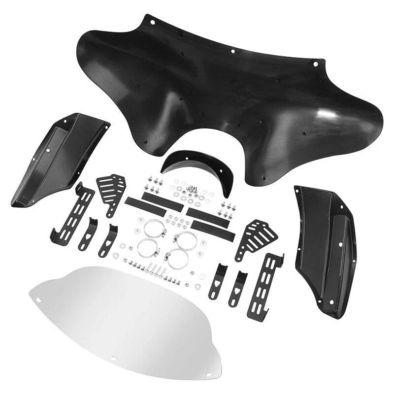 Batwing Fairing Windshield for Harley Softail, Yamaha V-Star 650, 1100