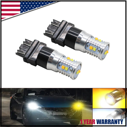 2X Switchback 3157 LED Turn Signal Blinker Bulbs for Chevy Silverado 1500 (1999–2013)