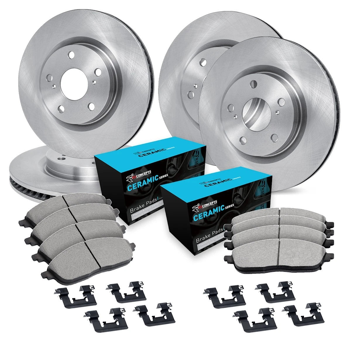 Set of 4 Brake Disc and Pad Kits for Lexus CT200h (2011–2017) WFWH2-76075