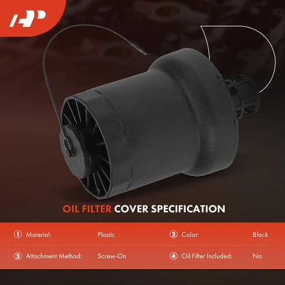 Engine Oil Filter Housing Cover Cap for VW Jetta Passat Beetle Audi (921171)