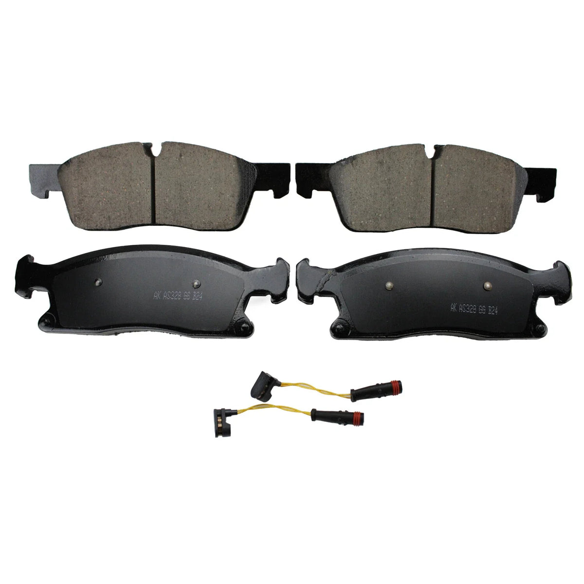Set of 4 Akebono Euro Front Ceramic Slotted Brake Pads for Mercedes X166 W166
