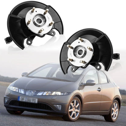 2Pcs Front Steering Knuckle & Wheel Hub Bearing for Honda Civic (2006–2011)