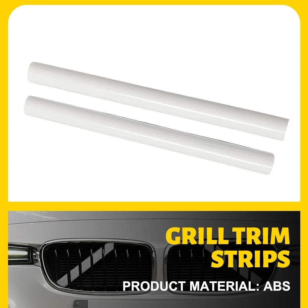2 Front Car V Brace Grill Trim Strips for BMW 1/2/3/4 Series (F20 F30)