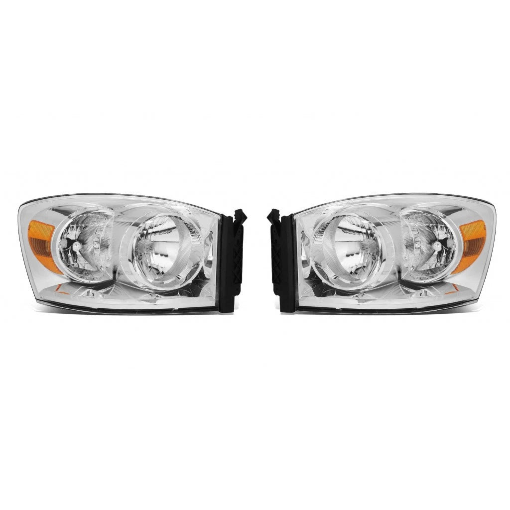 Headlight Assembly Pair for Dodge Ram 3500 (2007–2009) MLX-PAIR-SHE331A-150L-CL360A52, CH2502180
