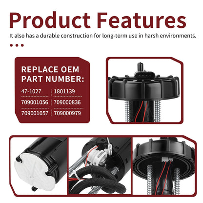 Fuel Pump Assembly for Can-Am Maverick Trail 800 (2019–2021) 709001057, 47-1027