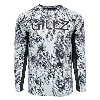 Gillz Long Sleeve Tournament Shirt for Men's Grunge Scale (Large) GMLSUVTourGV2