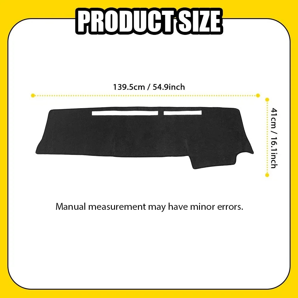 Dash Cover Mat for Nissan Titan (2004–2012) Black EXV