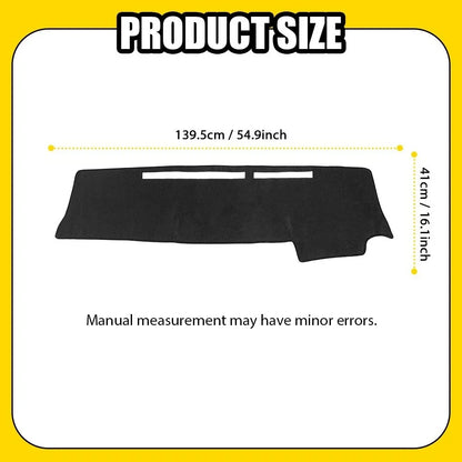 Dash Cover Mat for Nissan Titan (2004–2012) Black EXV