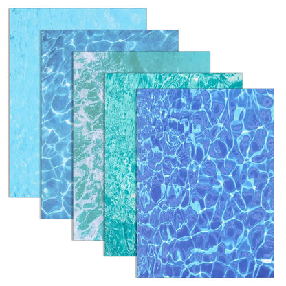 5 Sheets Ripple Water Sticker for A4 Size (Artificial Effect)