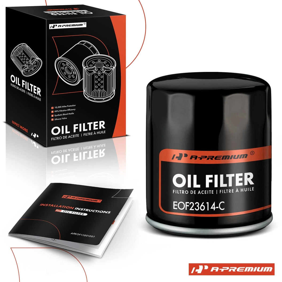 Engine Oil Filter for Toyota Camry Tacoma (1988–2006) 04E115561B, PH3614