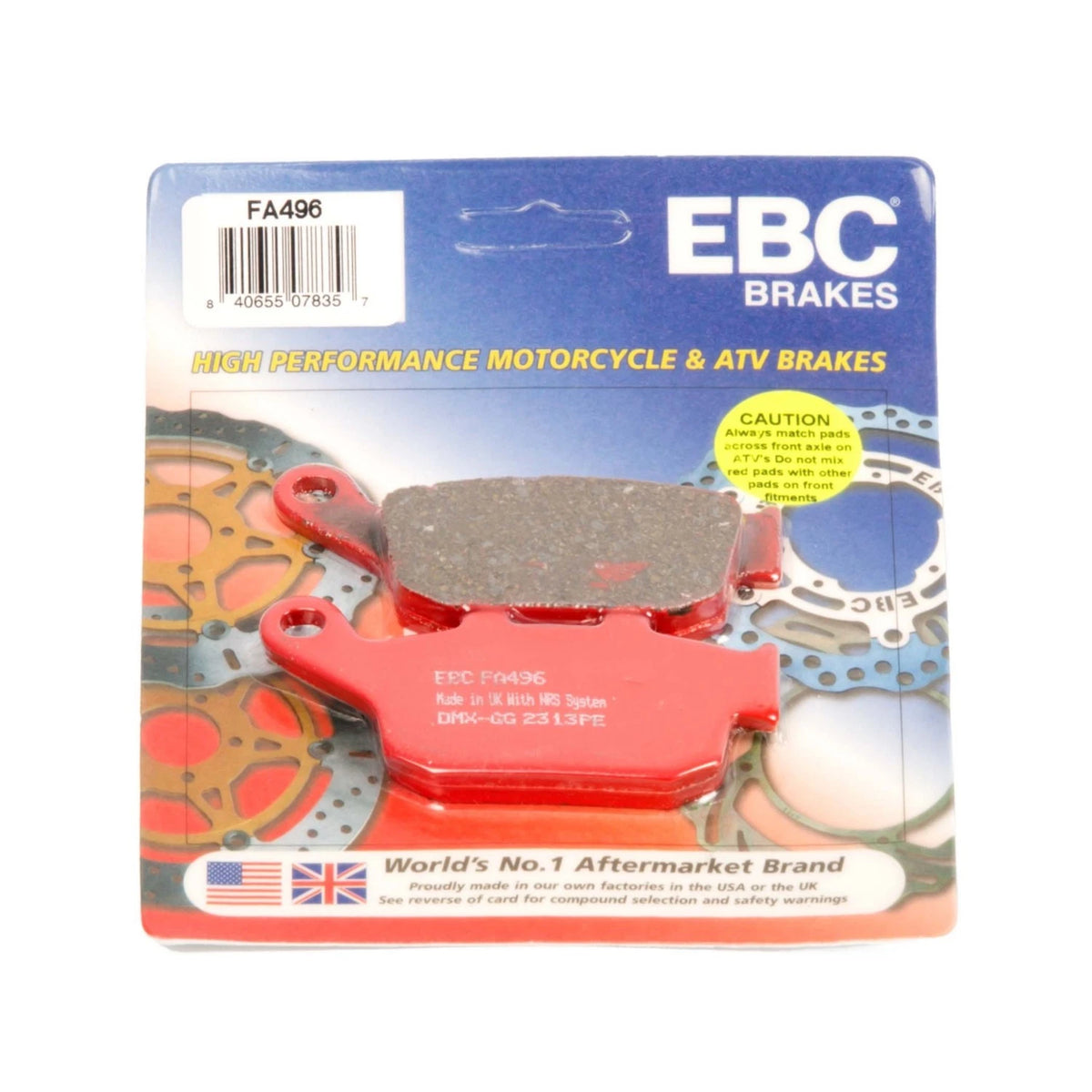 EBC Organic Brake Pads for (FA496)