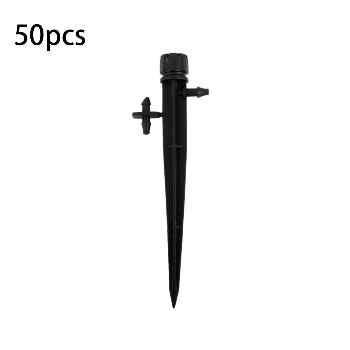 50Pack Adjustable Water Flow Nozzle Stake Drip Sprinklers Garden