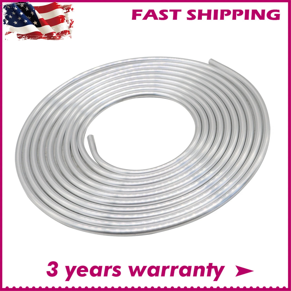 25 Foot 3/8" Coiled Tubing Fuel Line for Performance Applications