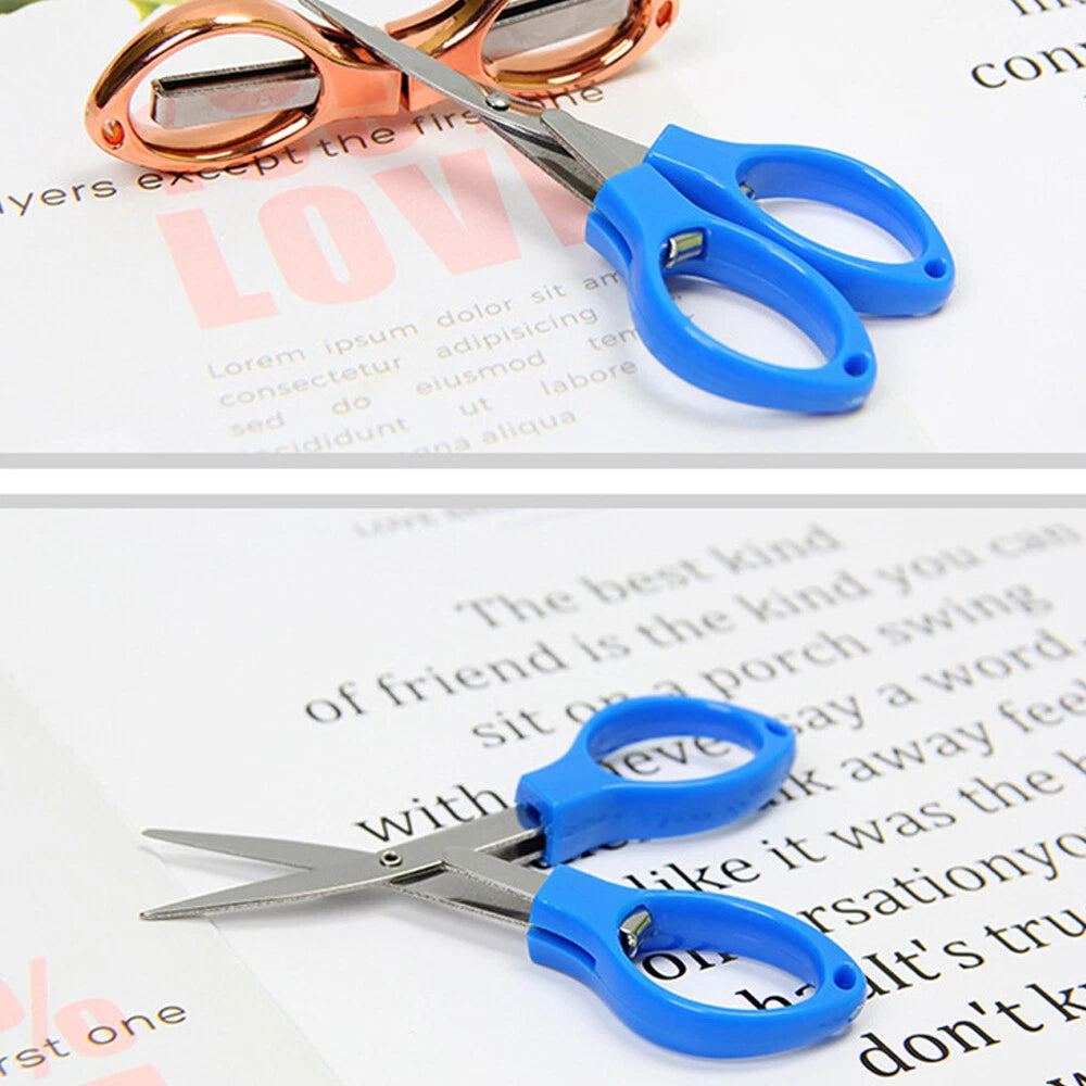 Mini Folding Scissors for Pocket Travel Crafts Tool