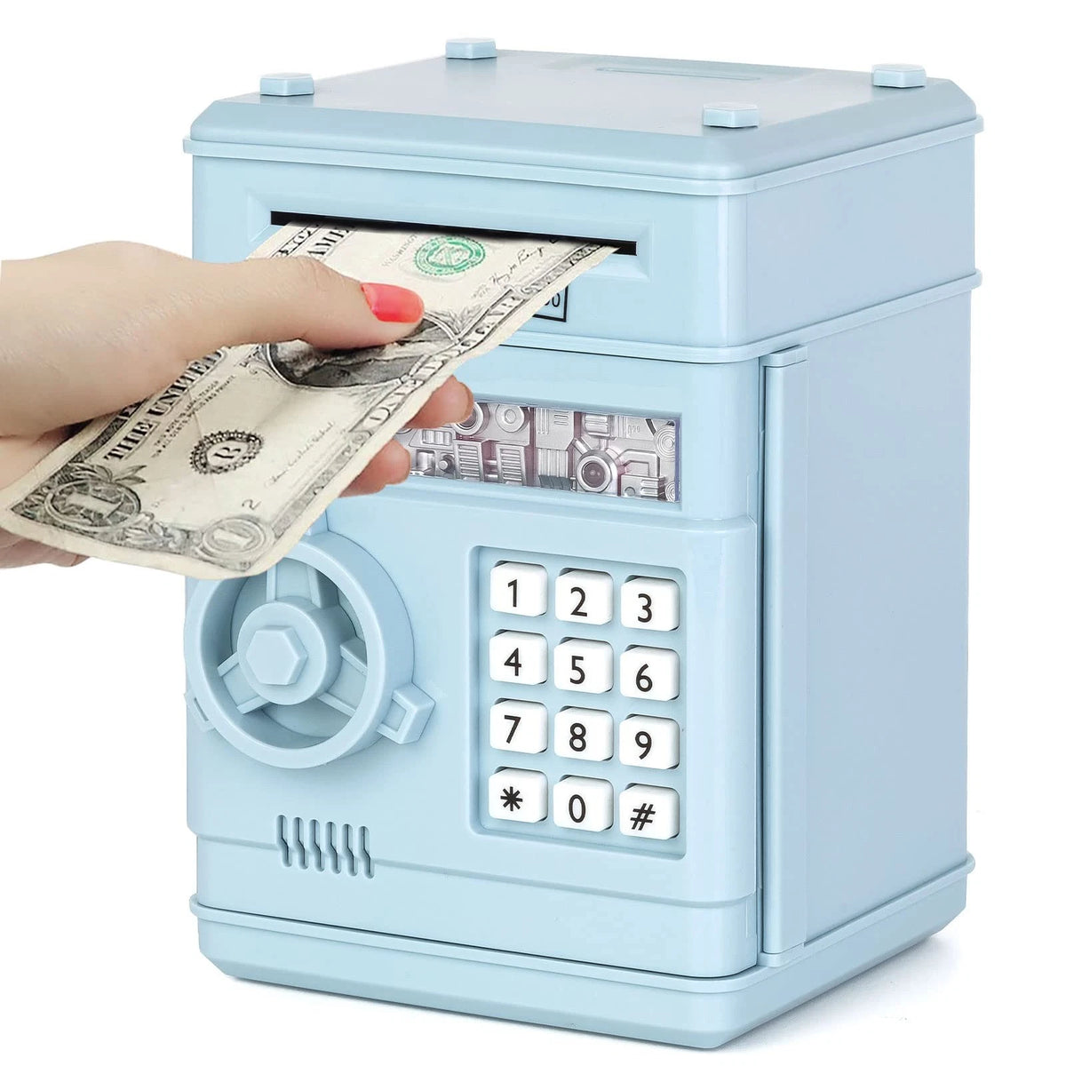 Piggy Bank for Kids - ATM Coin Can with Password Lock