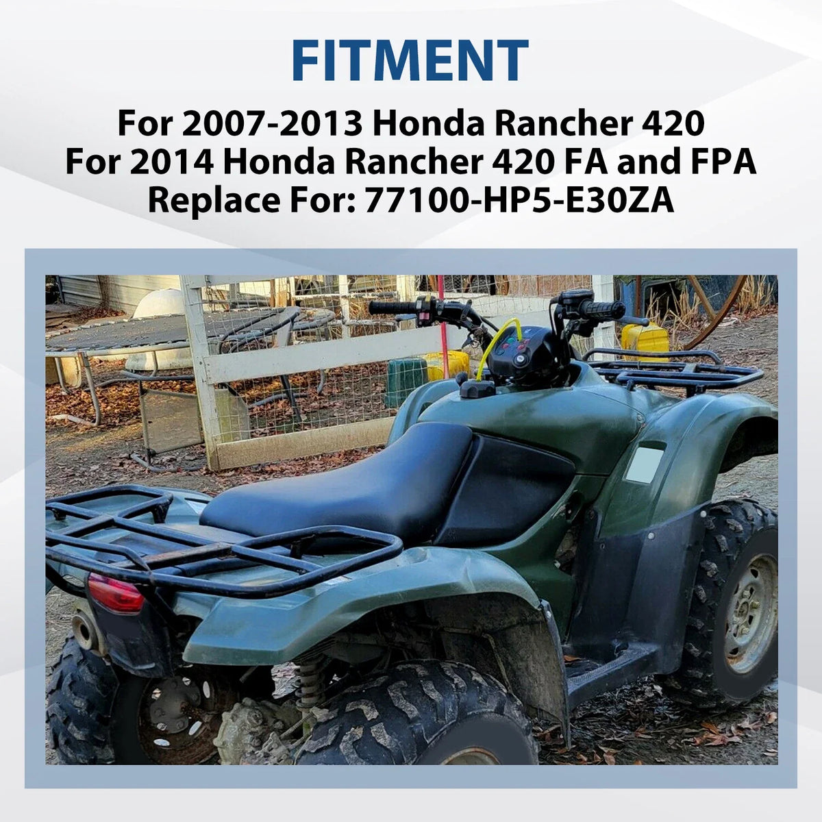 Complete Seat for Honda TRX 420 Rancher 2007–2014 & 420 FA FPA 2014 ATV