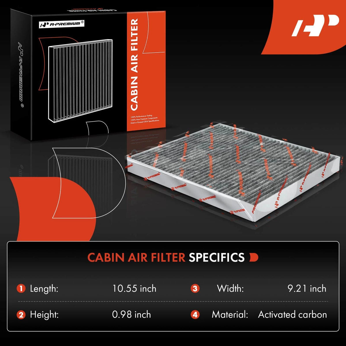 Set of 2 Engine & Cabin Air Filters for Chevy Silverado 1500 Tahoe (2003–2004) CF1046, AF1231, CAF2012