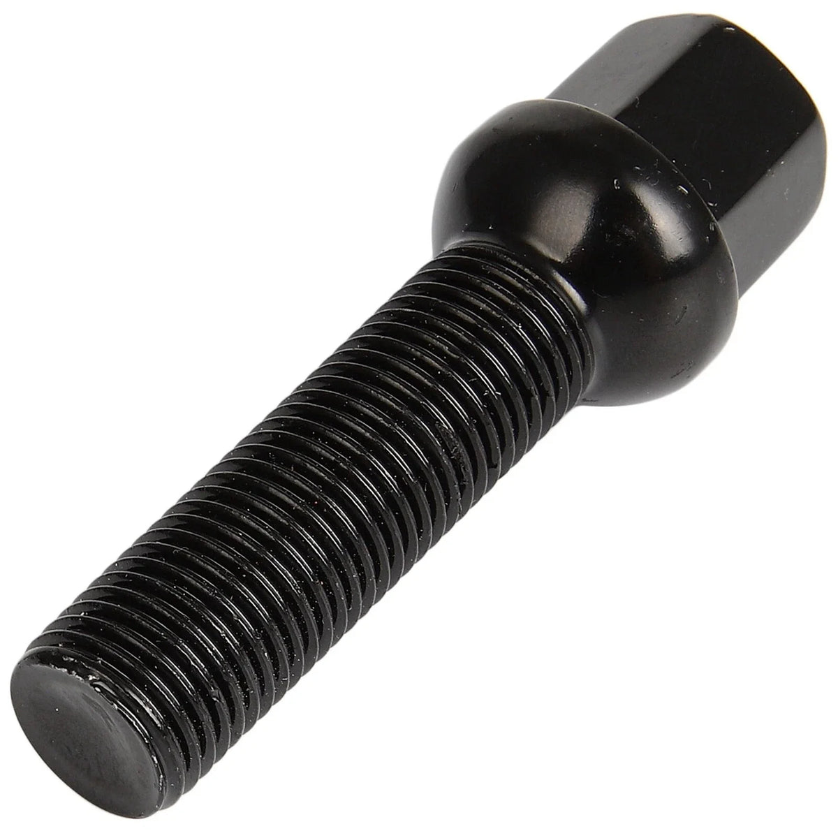 Set of 20 Extended Lug Bolts 14x1.5 Black Ball Seat for VW Audi