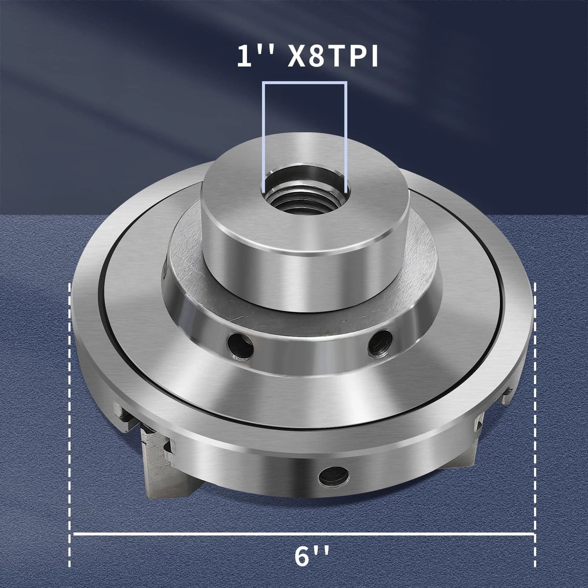 6 Inch Wood Lathe Chuck Set of 4 Jaws Self-Centering 1 x 8TPI L
