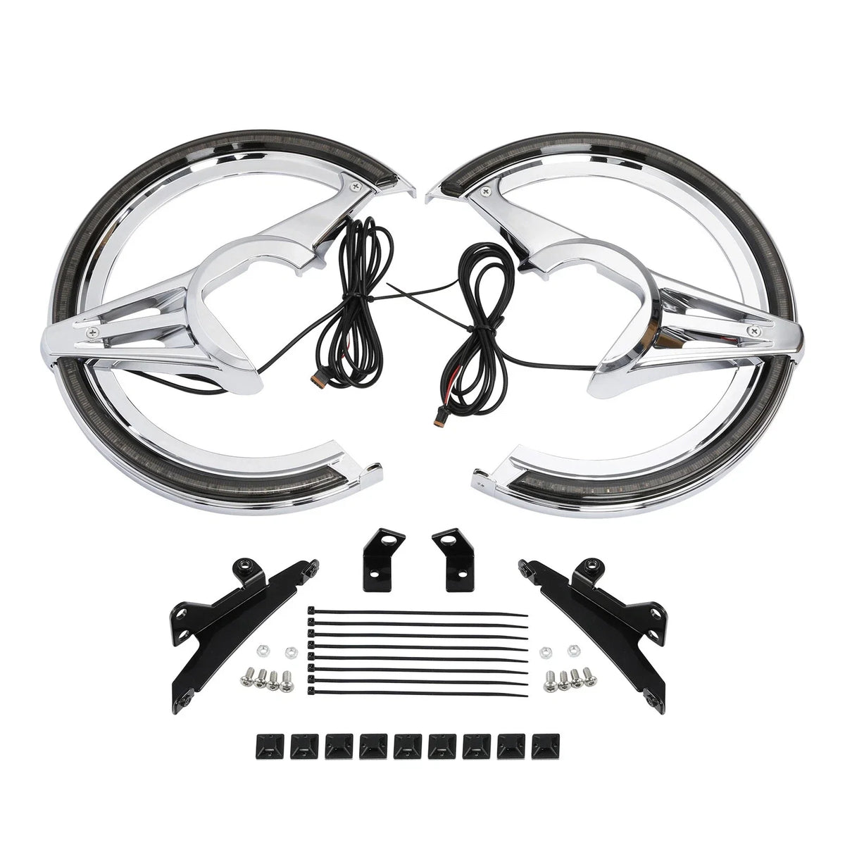 Brake Rotor Cover LED Amber Light Smoke Lens for Honda Goldwing GL1800 (2018–2023)