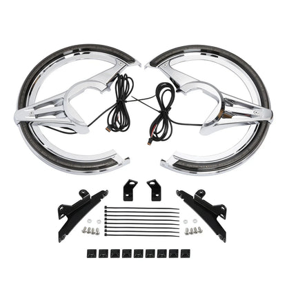 Brake Rotor Cover LED Amber Light Smoke Lens for Honda Goldwing GL1800 (2018–2023)