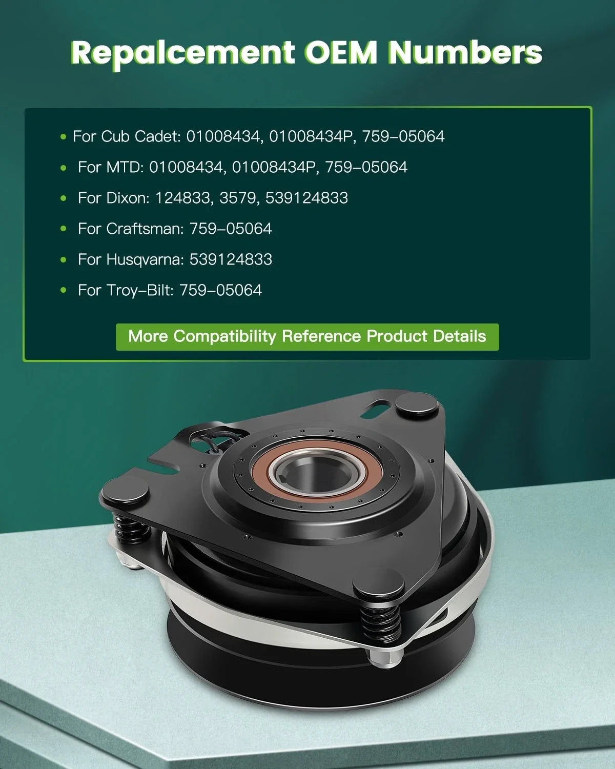 PTO Clutch for Cub Cadet MTD (01008434, 01008434P, 759-05064)