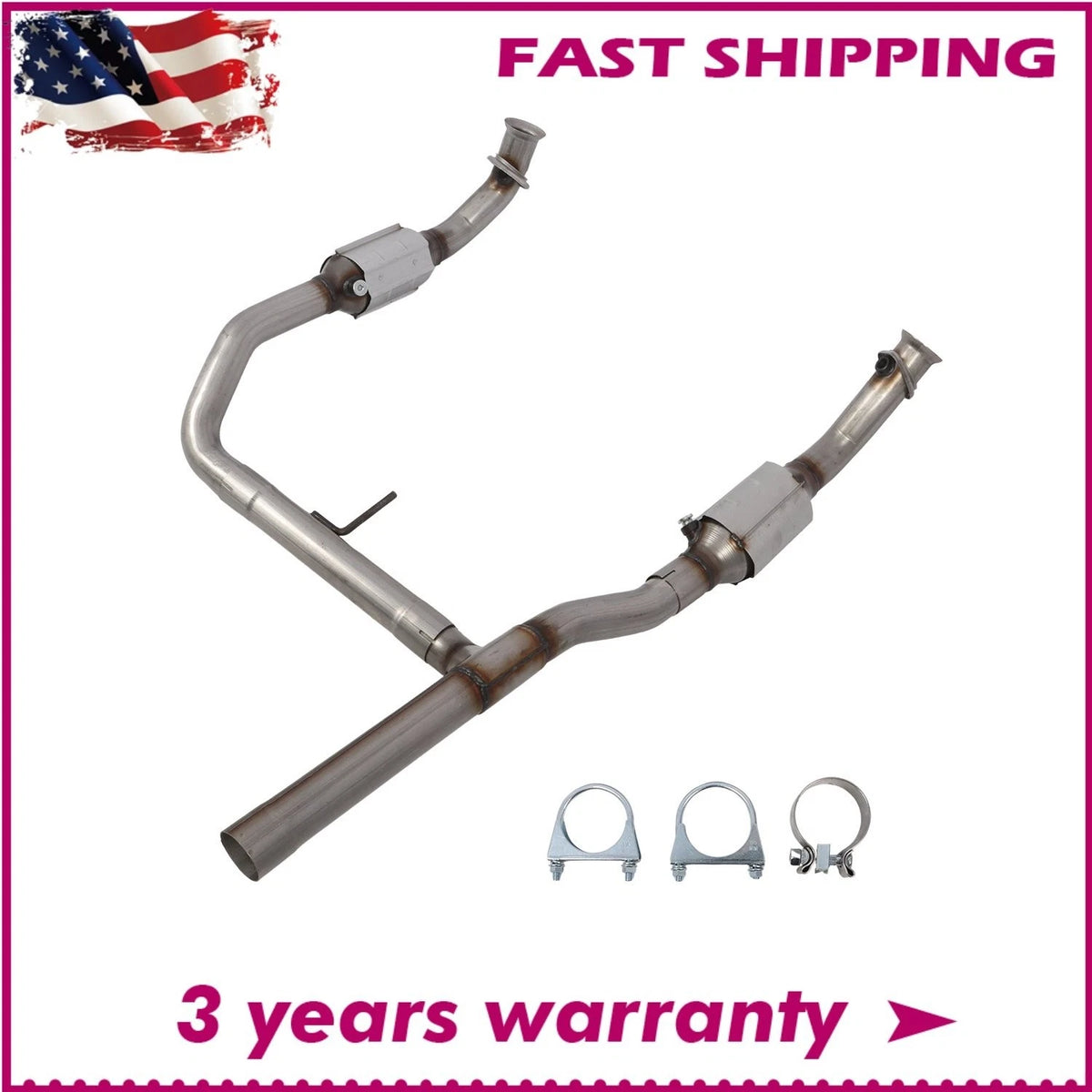 Catalytic Converter for Ford F-150, Lincoln Mark LT (2004–2008) 53651, 50543