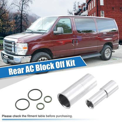 Set of 1 Rear AC Block Off Kit for Ford E Series Econoline Van (1992–2017)