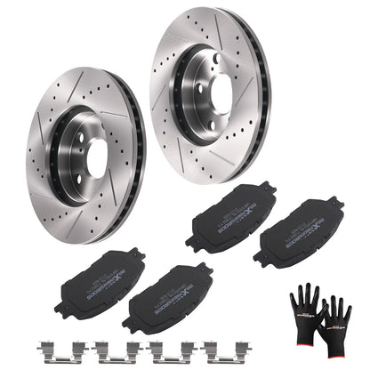 Front Brake Rotors and Pads Kit for Toyota Camry (2002–2006) S31050