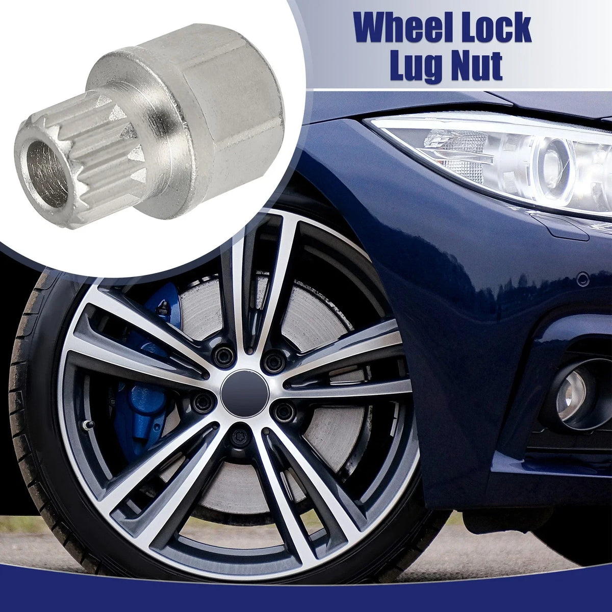Anti Theft Wheel Lock Lug Nut Screw Removal Key for BMW (32/16PT)
