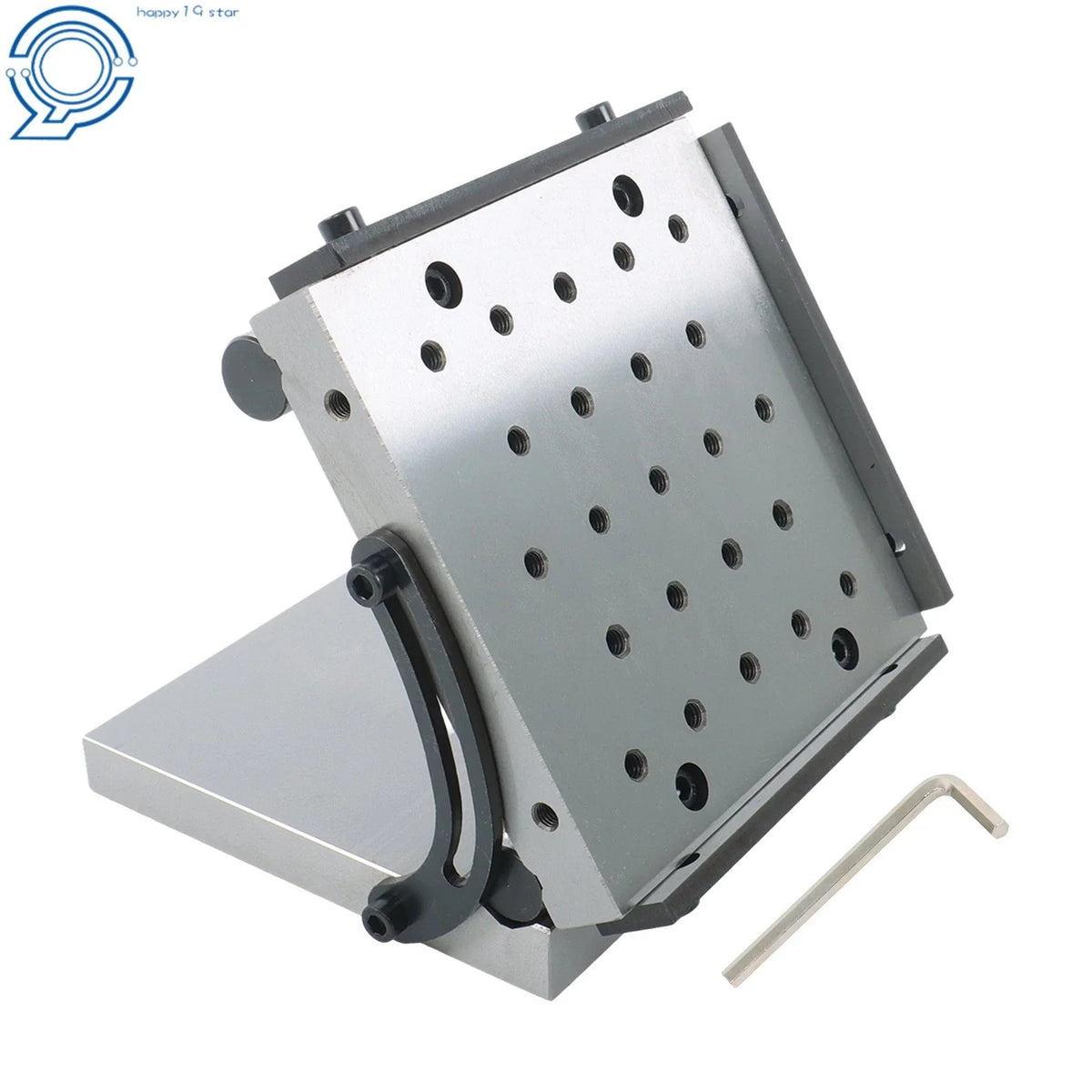 Sine Block 6x6x2 Inch with 1/4-20 Threaded Holes, 5 Inch Roll Distance