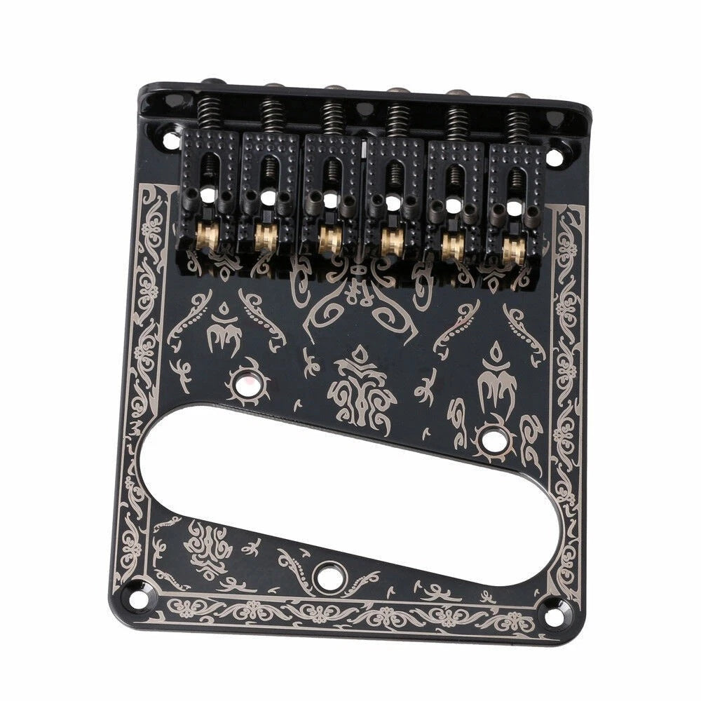 6 String Roller Saddle Bridge Plate for Fender Telecaster (Electric Guitar)