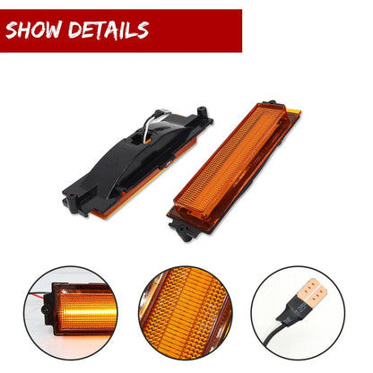Set of 2 Amber Front Side Marker Lights for Chevy Monte Carlo SS (1981–1988)
