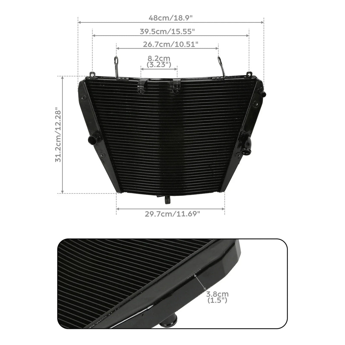 Radiator Cooler for Honda CBR1000RR (2008–2011) CBR1000RR ABS (2009–2011)