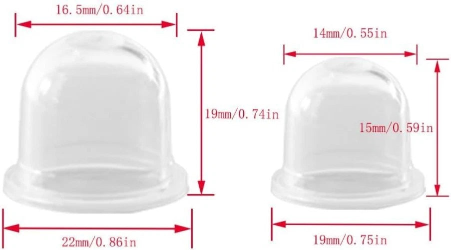 Primer Bulb Replacement for Small Engine Trimmers & Blowers (188-12-1)