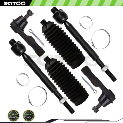 8Pcs Steering Sway Bar Ball Joints Tie Rod End Kit for Honda Accord (2003–2007)