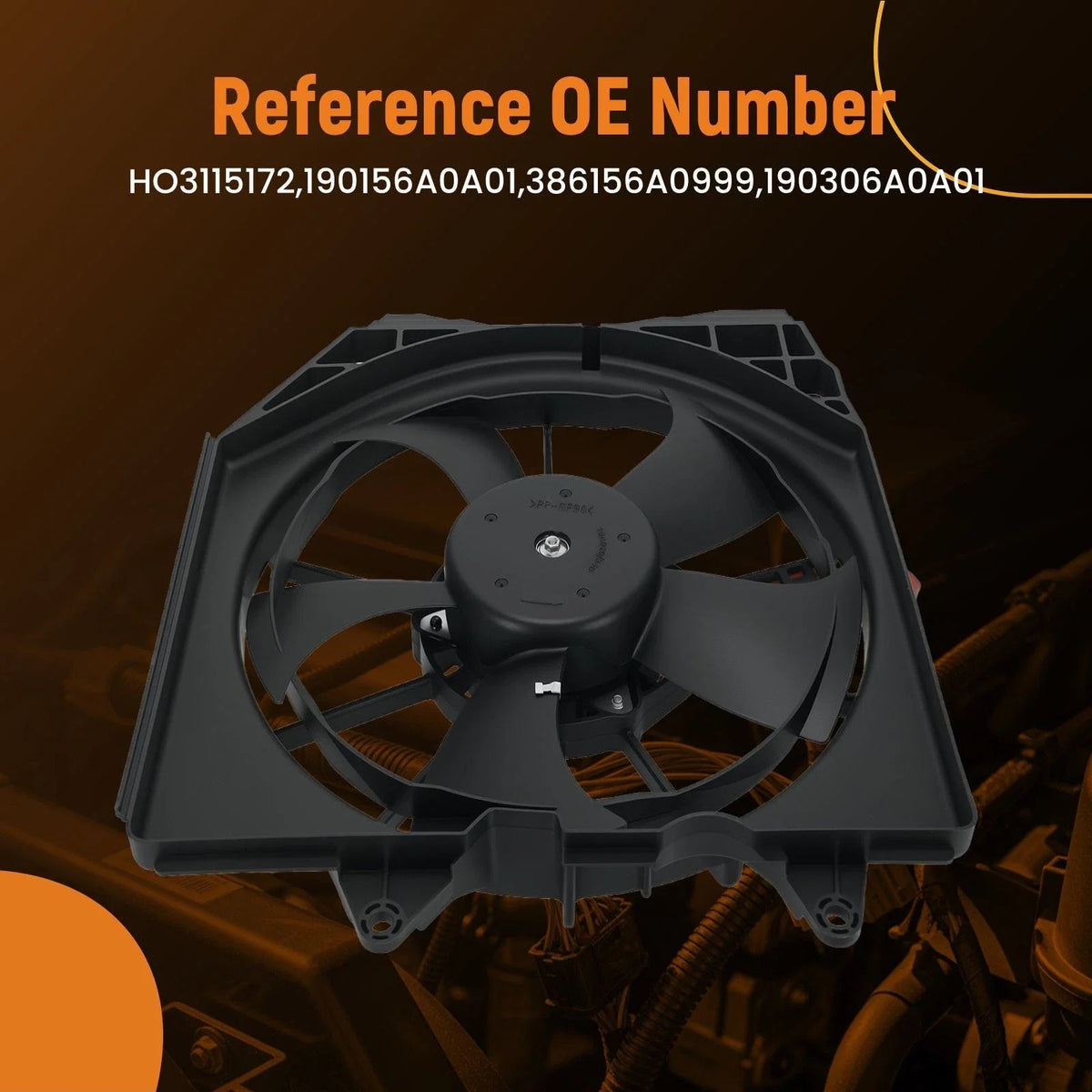 Electric Radiator Cooling Fan for Honda Accord (2018–2021) HO3115172 5Blade