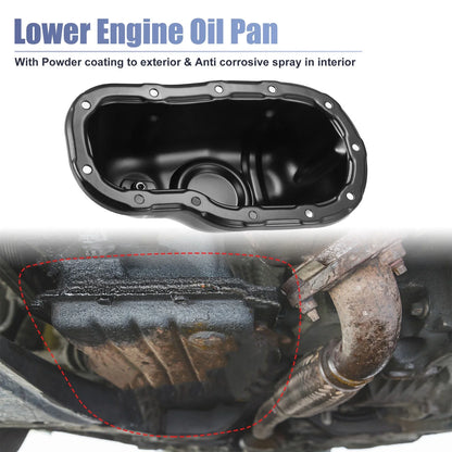 Engine Oil Pan No. 12102AD010 for Toyota 4Runner (2003–2023) Black