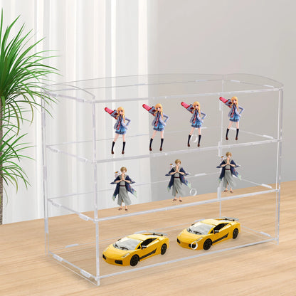 3-Tier Acrylic Jewelry Display Case for Home Store