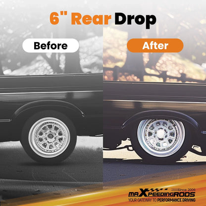 6in Drop Axle Flip Kit with U-Bolts for Chevrolet Silverado GMC Sierra (1999–2006)