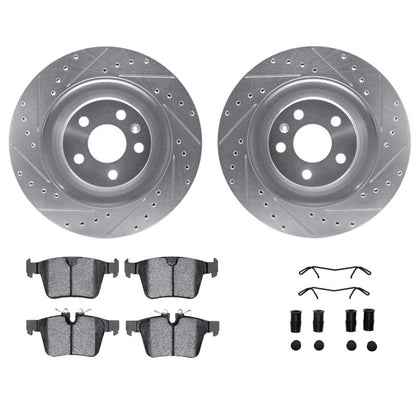 Rotor Set for Volvo XC90 (2016–2018) ALX-PAU-DF-7512-27073-CLA1, Drilled & Slotted