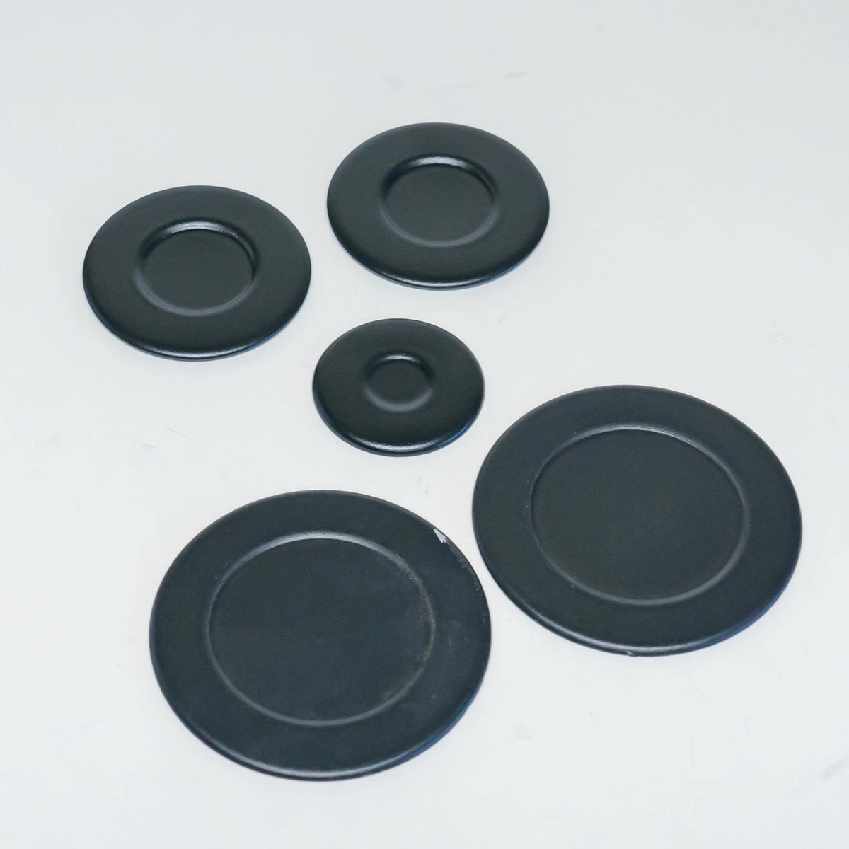 Set of 5 Burner Caps for Whirlpool Gas Range Cooktop (W10832694)
