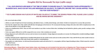 Graphic Decals Stickers for Kawasaki X2 650 (1986–1995)