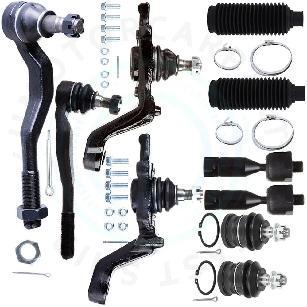 Set of 10 Ball Joints Tie Rod Ends for Toyota Tacoma 4WD (1995–2004)