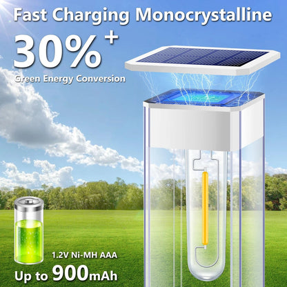 8X Solar Pathway Lights for Outdoor Use with LED Tungsten Filament