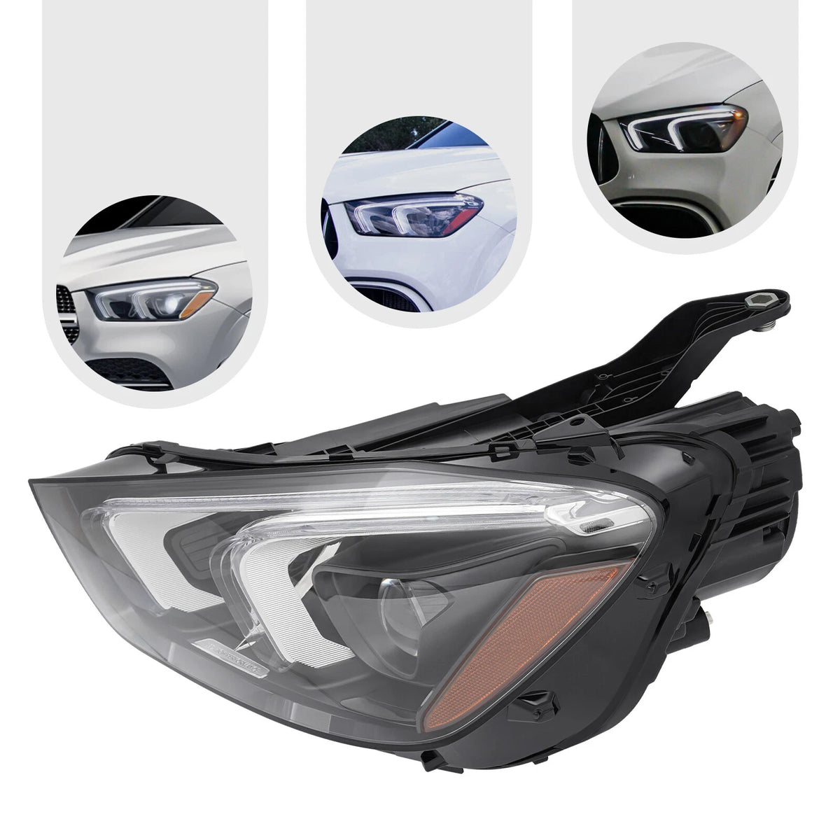 LED Headlight for Mercedes-Benz GLE350 GLE450 (2020–2022) A1679060105, A1679086104