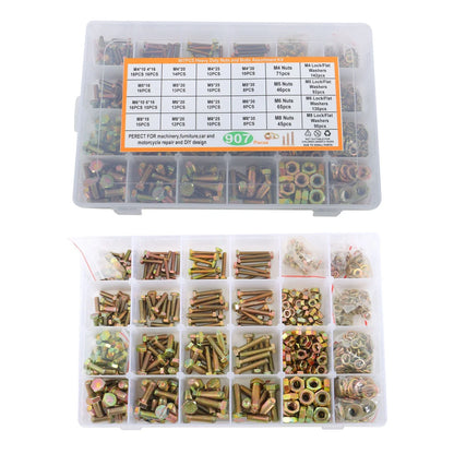 Set of 907 Metric Bolts for Automotive Applications