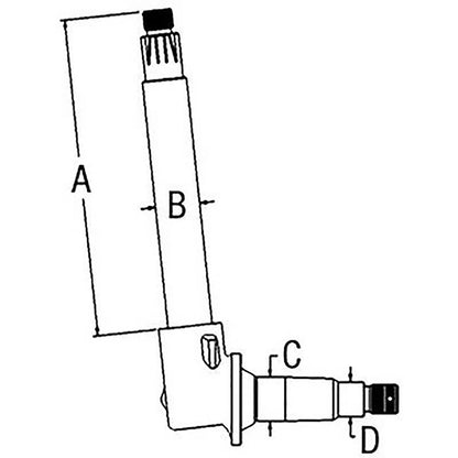 Spindle for 1650 1655 1750 1755 1850 1855 1950 1950T 1955 2-105 2-110