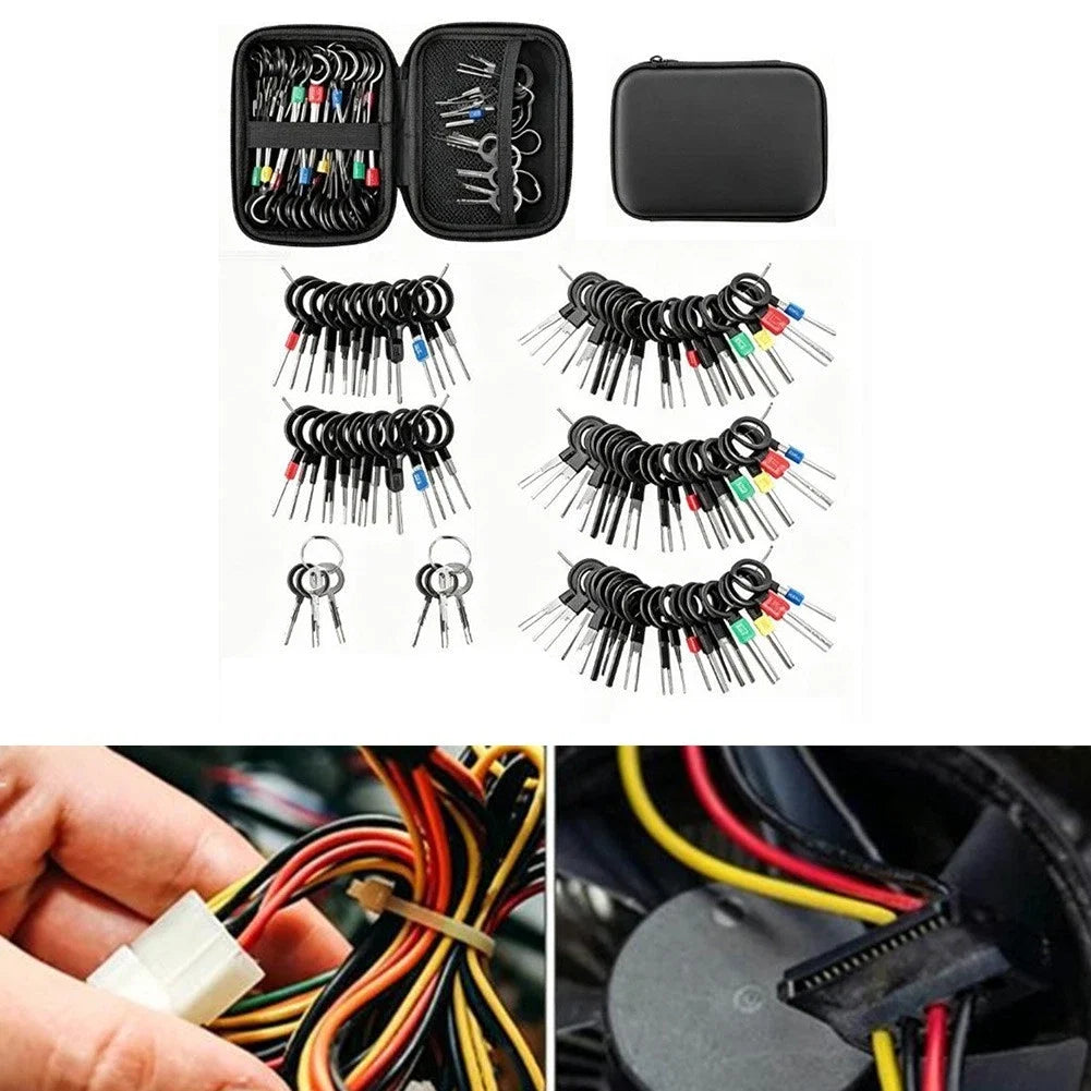 82PCS Wiring Harness Terminal Removal Tool Kit for Automotive Use